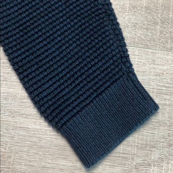 SELECTED HOMME INDIGO Men's Navy Crew Neck Sweater - Picture 6 of 8